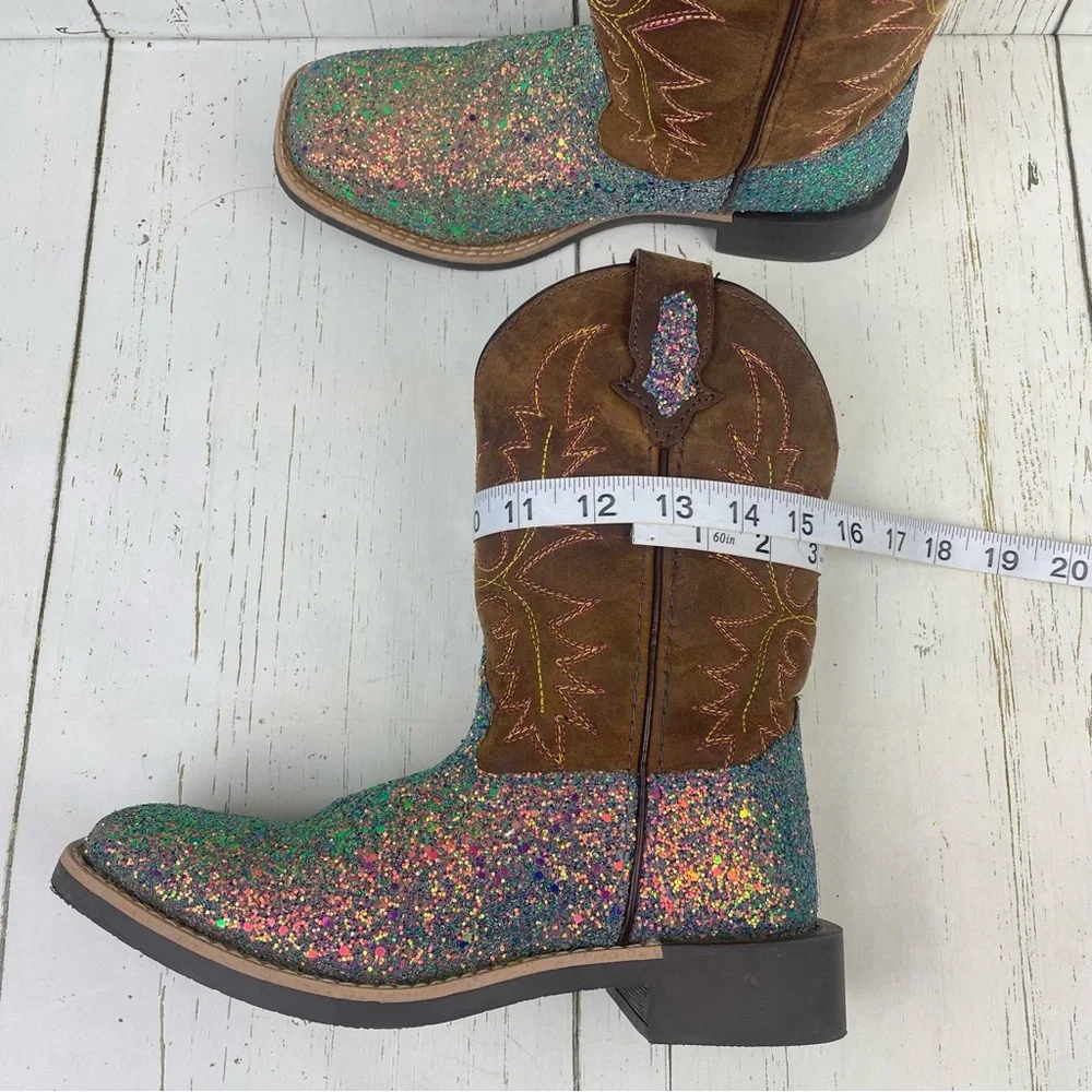 Smoky Mountain Shyanne Girls‎ Glitterama Western Boots-Broad Square Toe